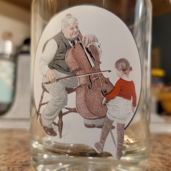 Vtg Norman Rockwell~Saturday Evening Post 2pc Set Low-ball Glasses~1920s pics - Picture 3 of 6